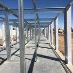 First stage layout of our steel construction.