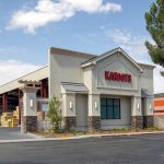 Side angle of Preengineered Feed storage building for Kahoots in Hesperia, CA