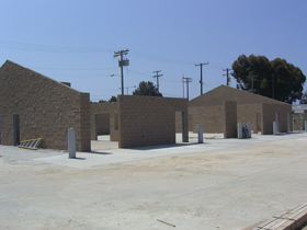 Metal Building with CMU