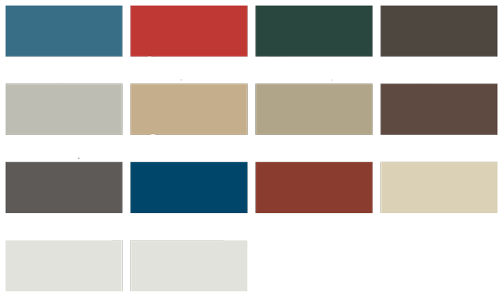Mbci Commercial Color Chart