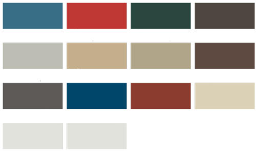 Nucor Building Systems Color Chart